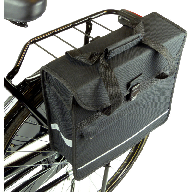 Sac de vélo simple arrière noir