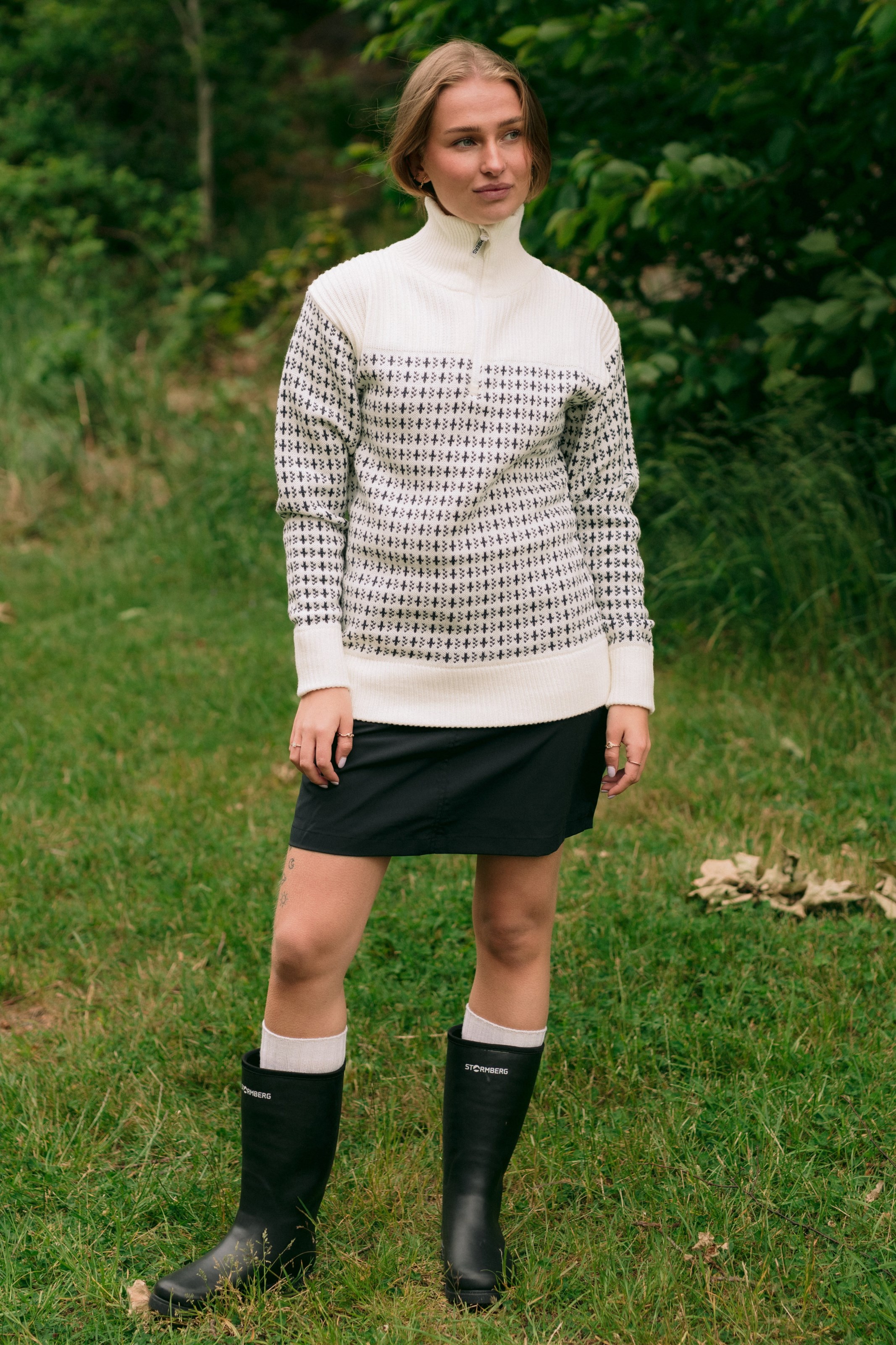 Tøttadalen Islender Half Zip strikkegenser