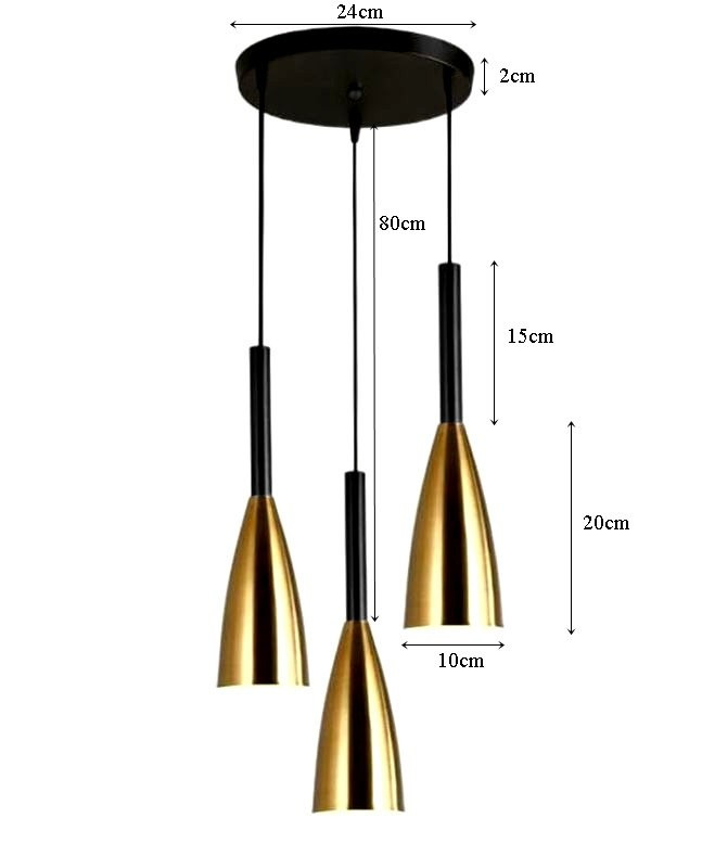 Lampa sufitowa metalowa klosz
