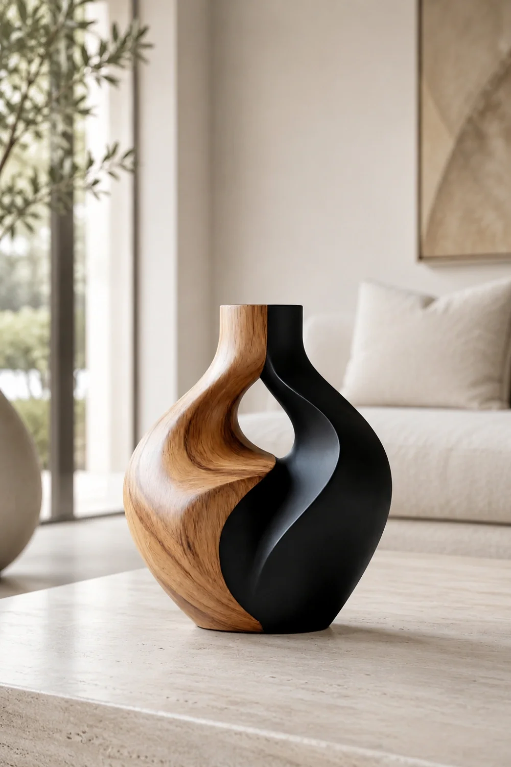 Vase Wood Sculpture #WG114