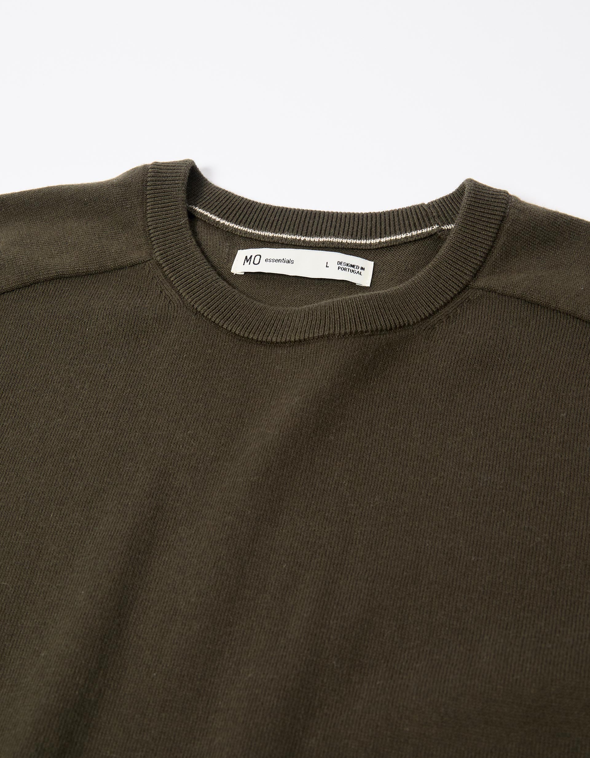 Camisola com Caxemira, Homem, Verde Escuro