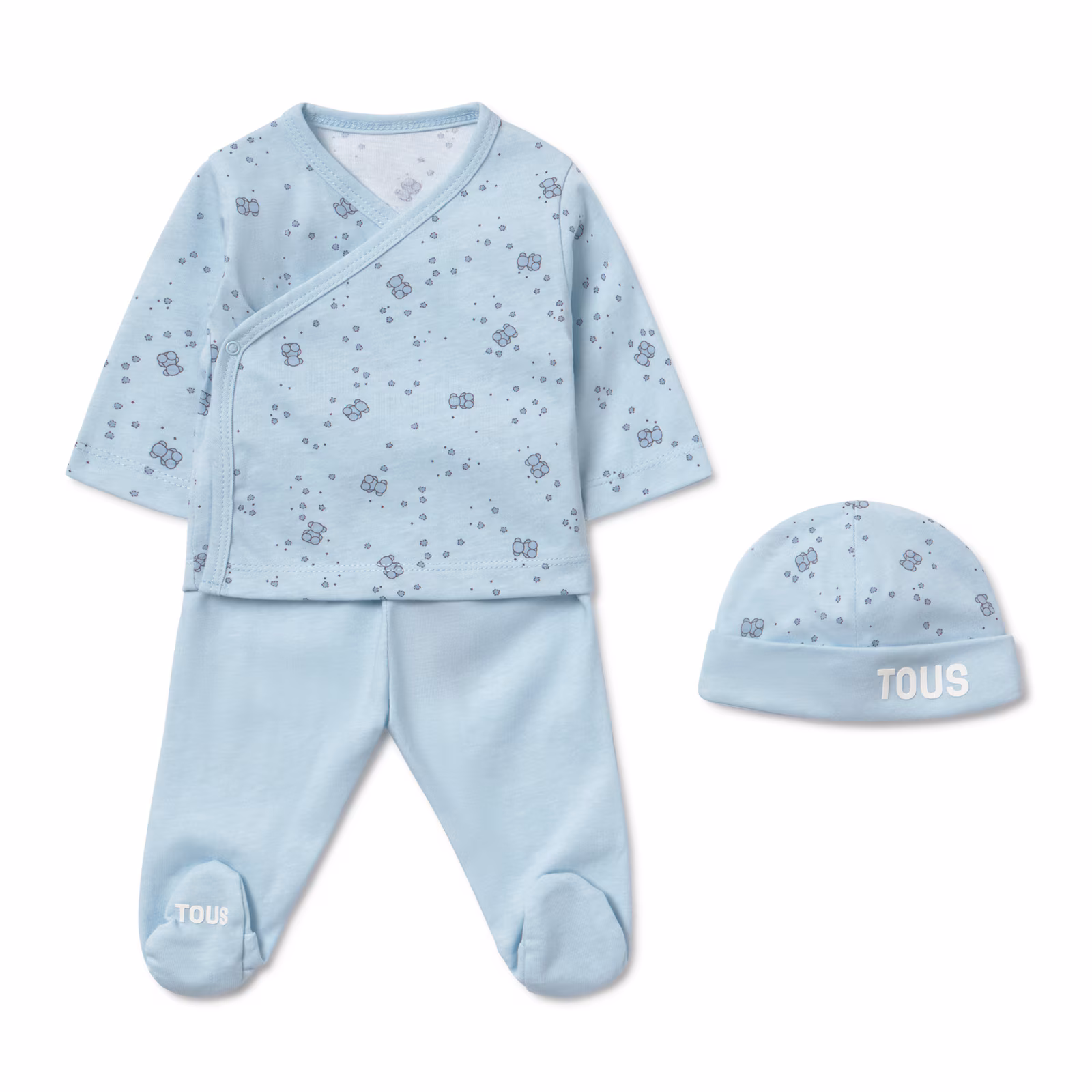 Set de bebé para primera puesta Tender celeste