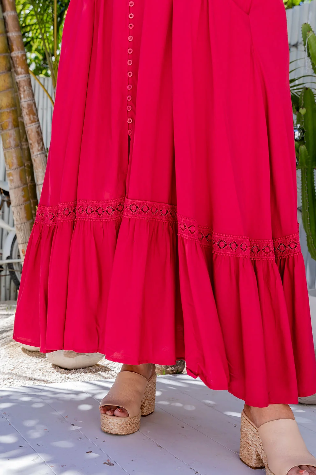 Shayla Maxi Dress in Red