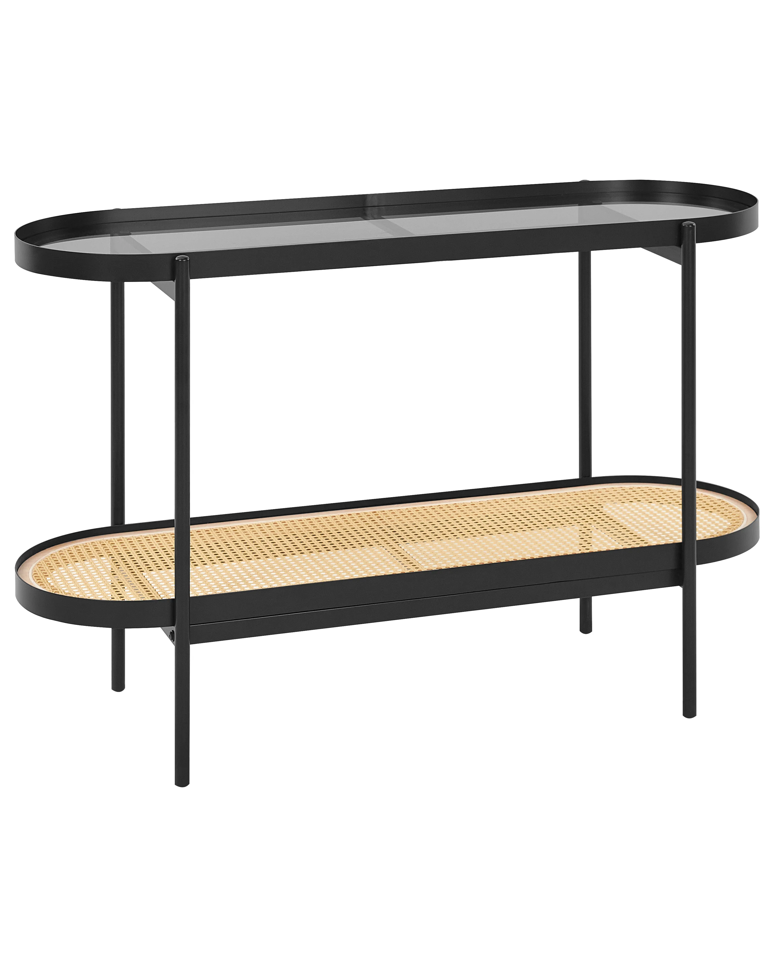 Coffee Table RENO Tempered Glass Black