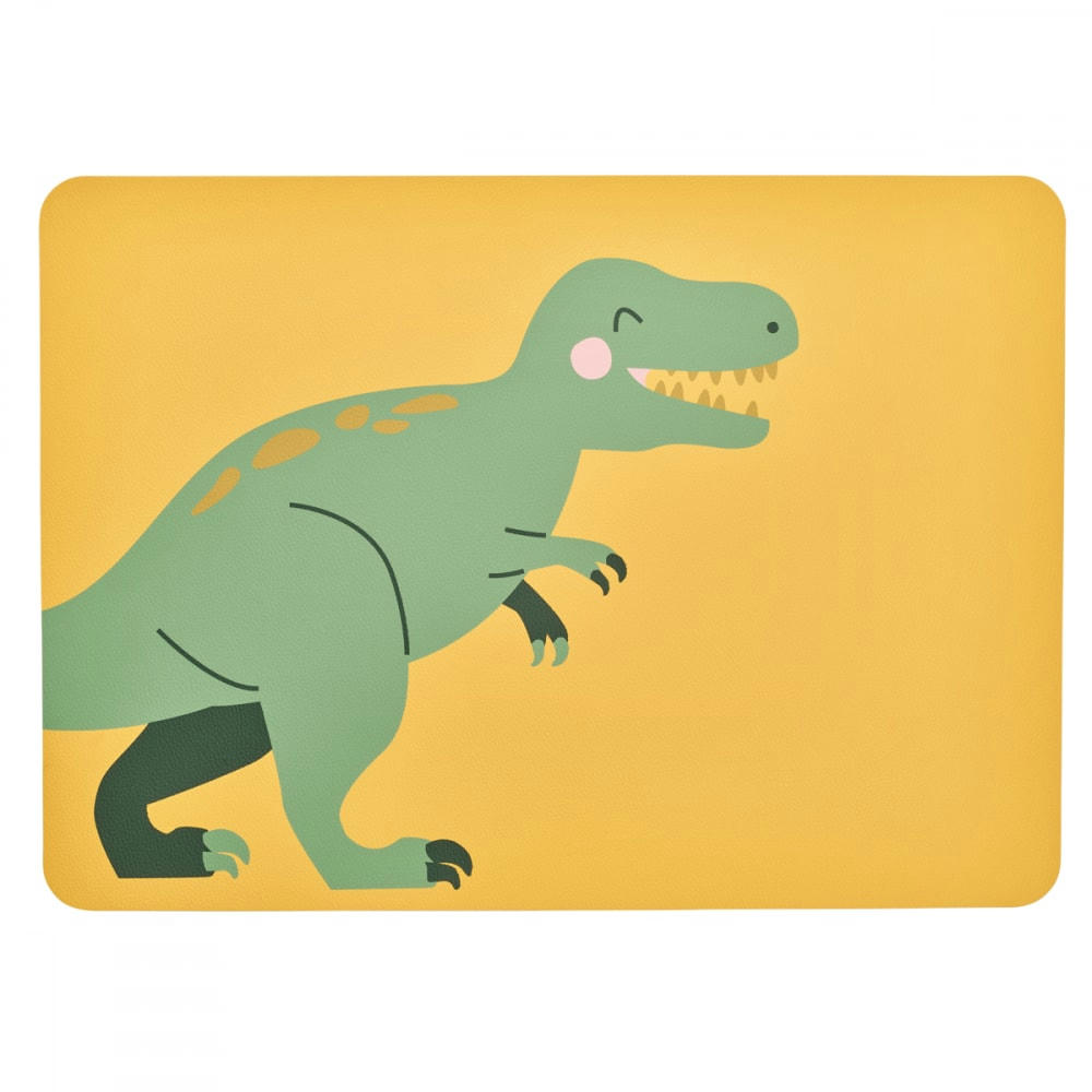 - Set de table tyrannosaurus rex pvc jaune