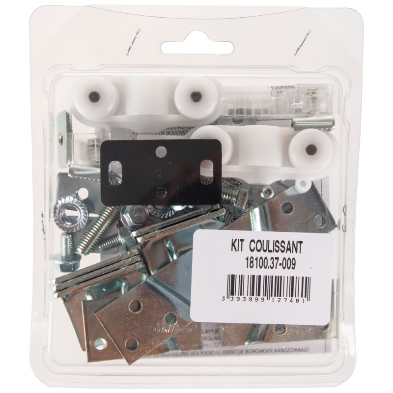 Set d'accessoires pour porte coulissante blanc TEKNIBOX