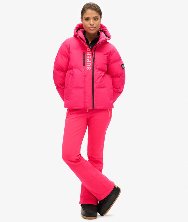 Hooded Ski Boxy Puffer Jacket