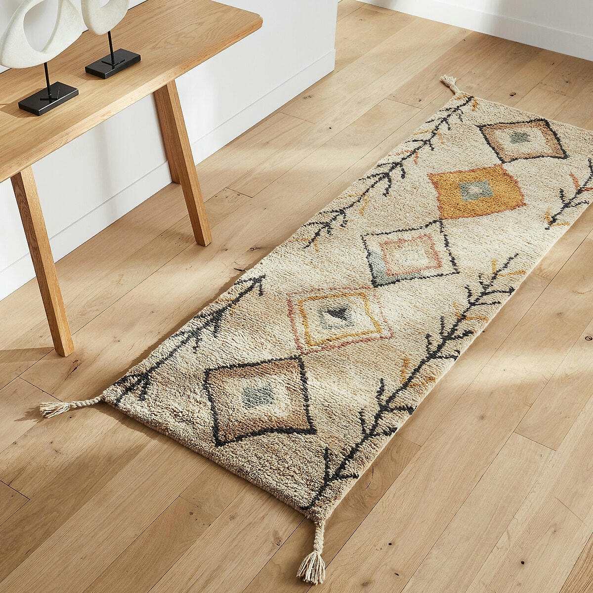 Tapis de couloir en laine, noué main, Mirjana