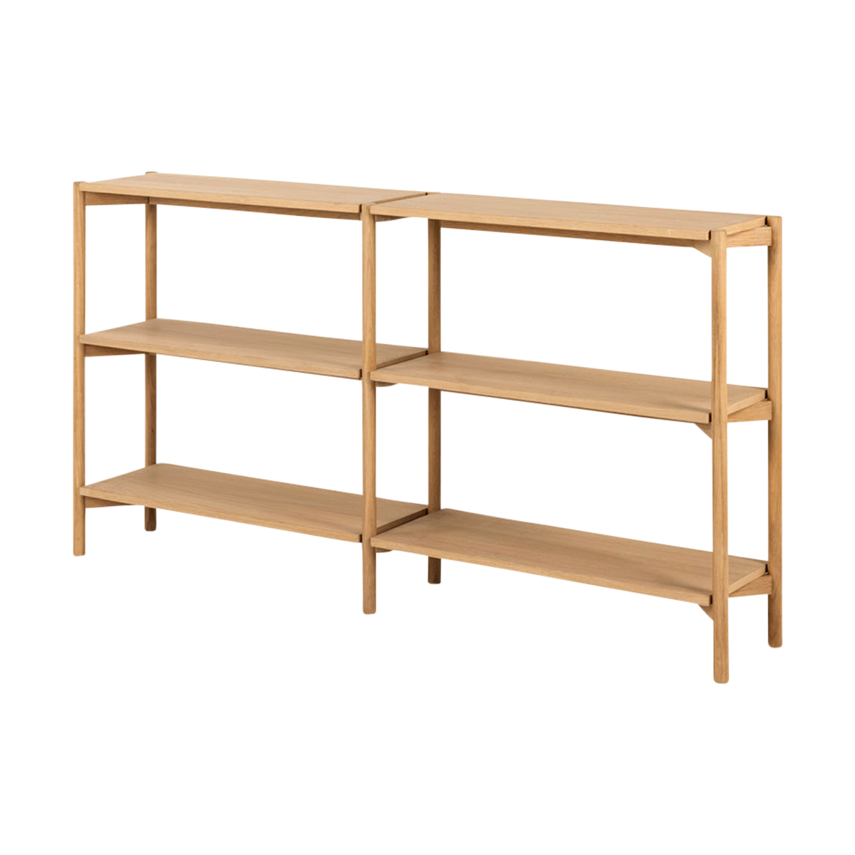 Lisomme Floris Houten Boekenkast - B 169 cm - Naturel