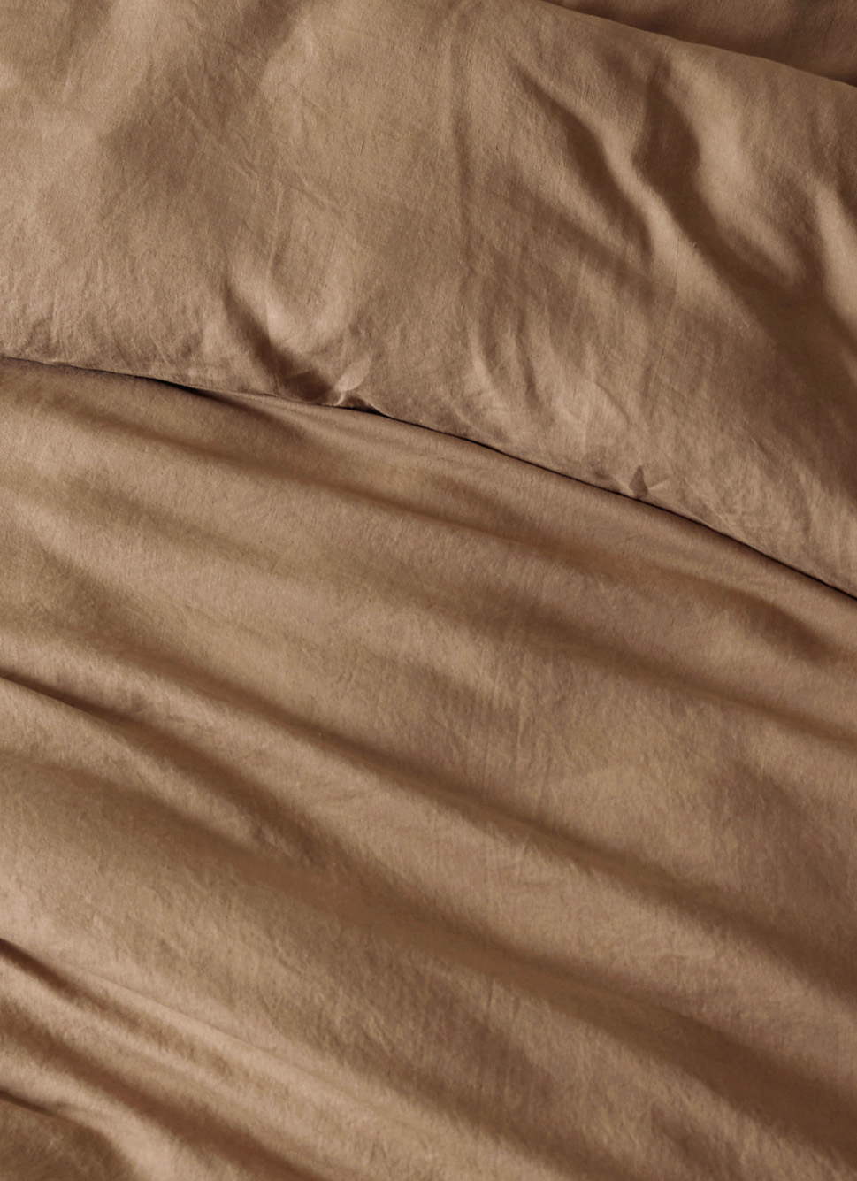 HOUSSE DE COUETTE EN LIN LAVÉ TAUPE