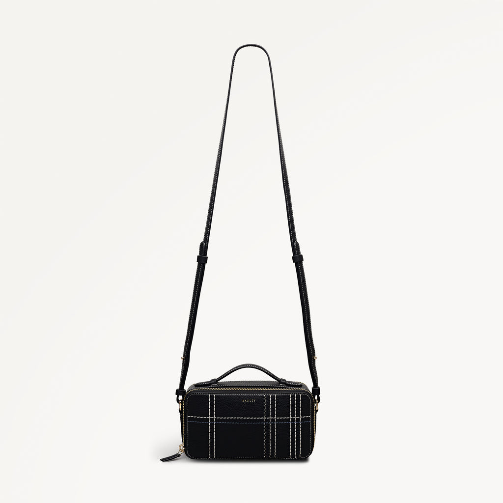 Calvert Way - Check - Small Ziptop Cross Body
