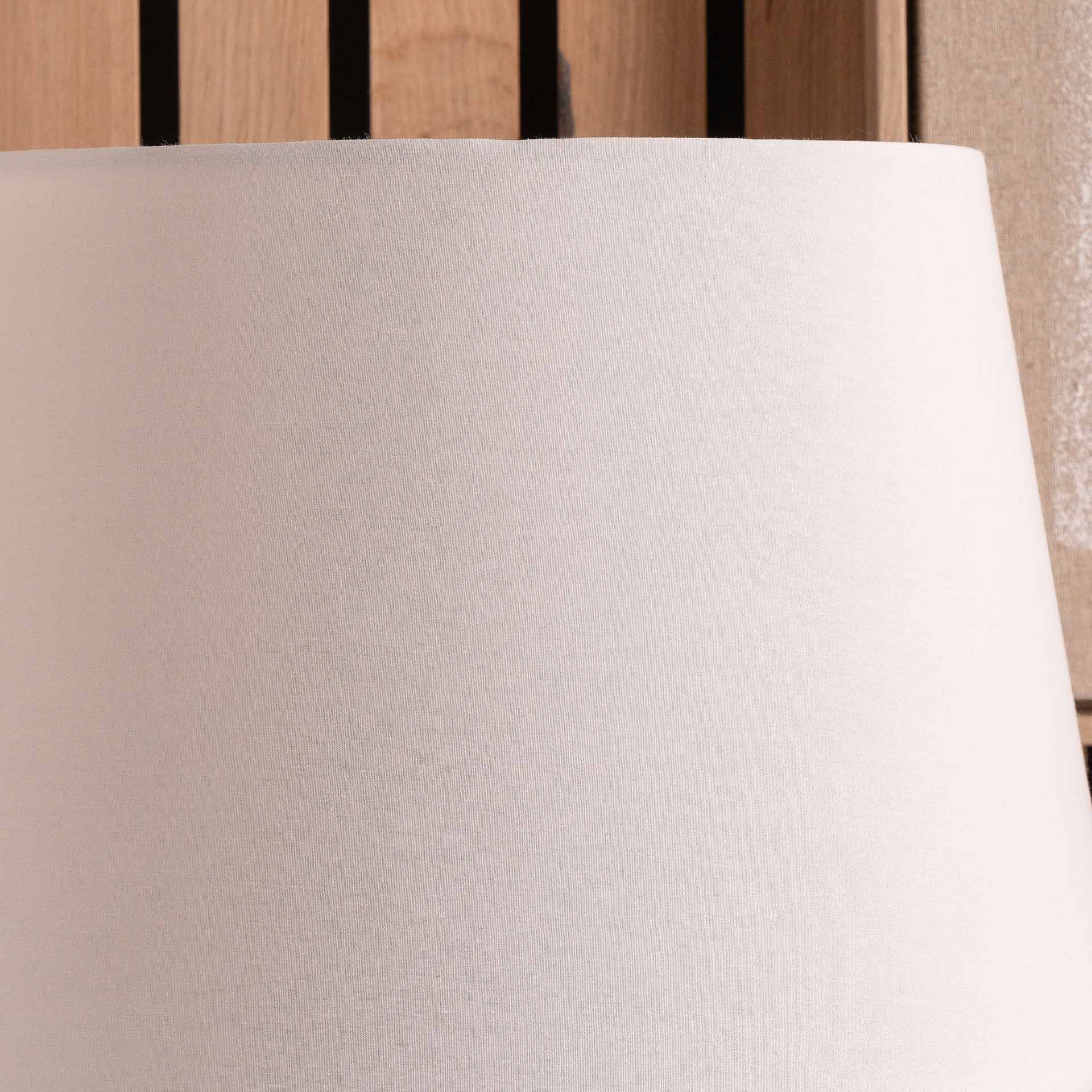 Ruma White Tapered Poly Cotton Lamp Shade for Table Lamps and Floor Lamps
