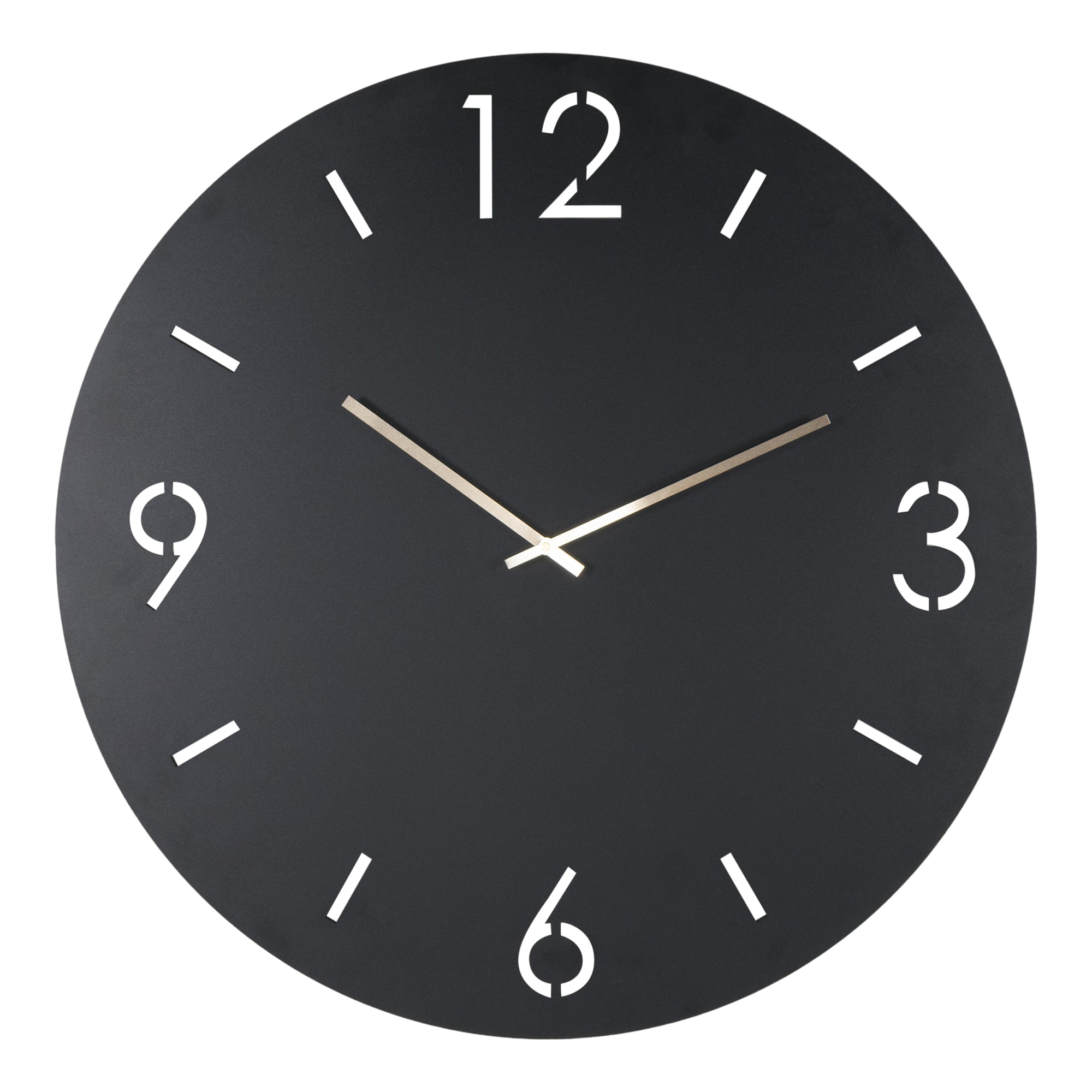 Spinder Design klok Time Ø 80 - Zwart