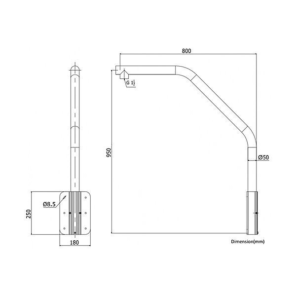 Hikvision - Support Parapet Ds-1660zj