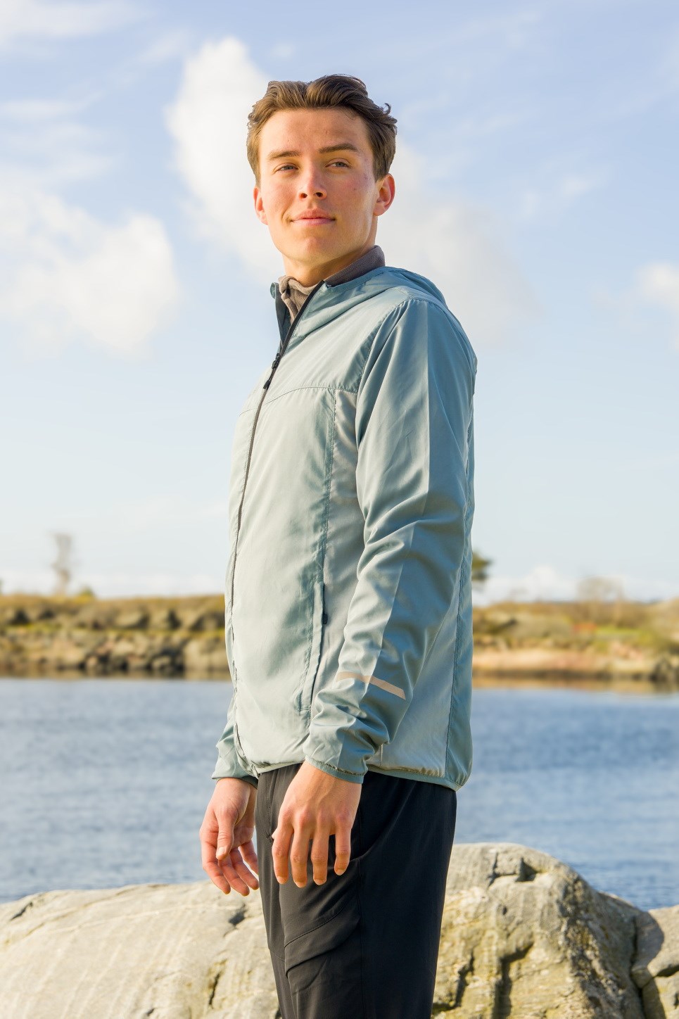 Vindestad packable vindjakke
