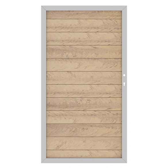 Gartenzaun »System WPC«, Holz-Polymer-Werkstoffe (WPC), sandfarben