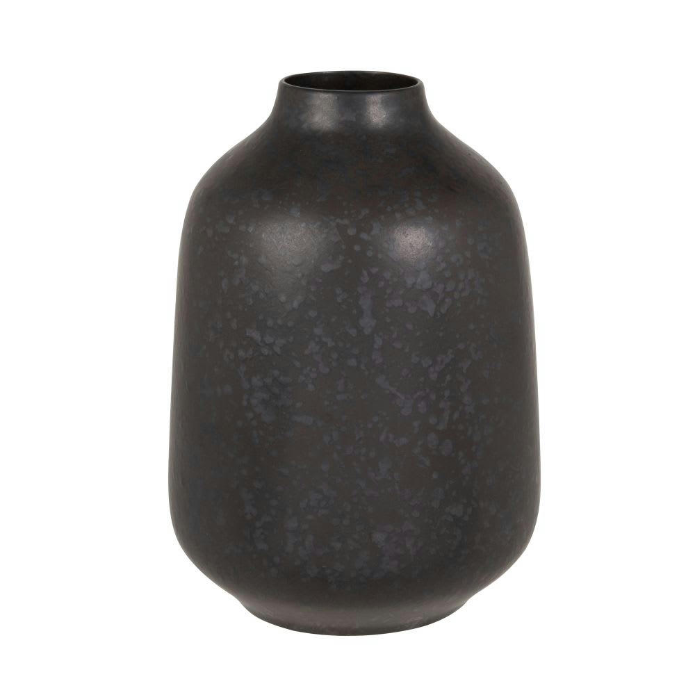 KUUKI - Vase en grès et terre cuite noire H26