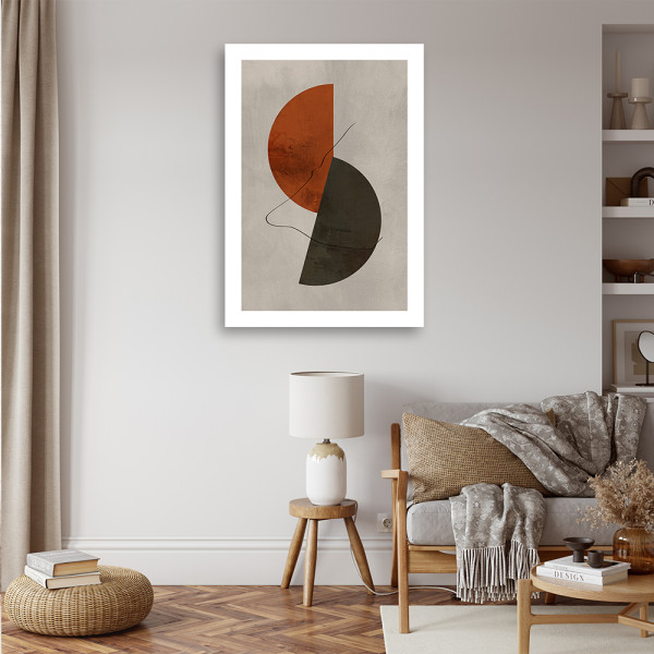 Feeby Obraz na płótnie, Półokręgi w stylu boho 40x60