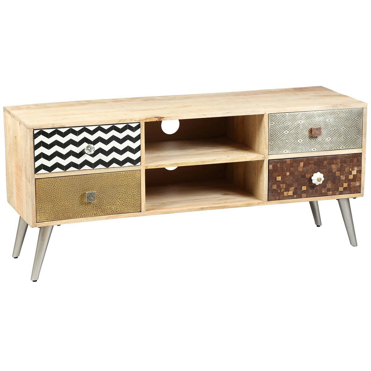 RAZON - Meuble  tv 4 tiroirs