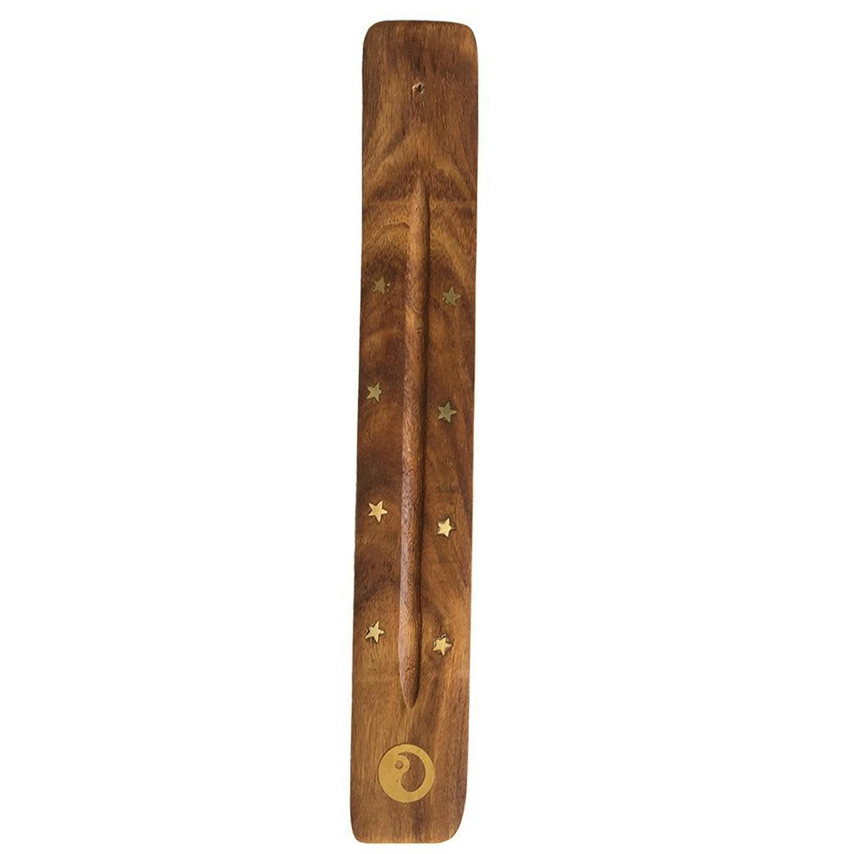 - Porte encens yin yang en bois
