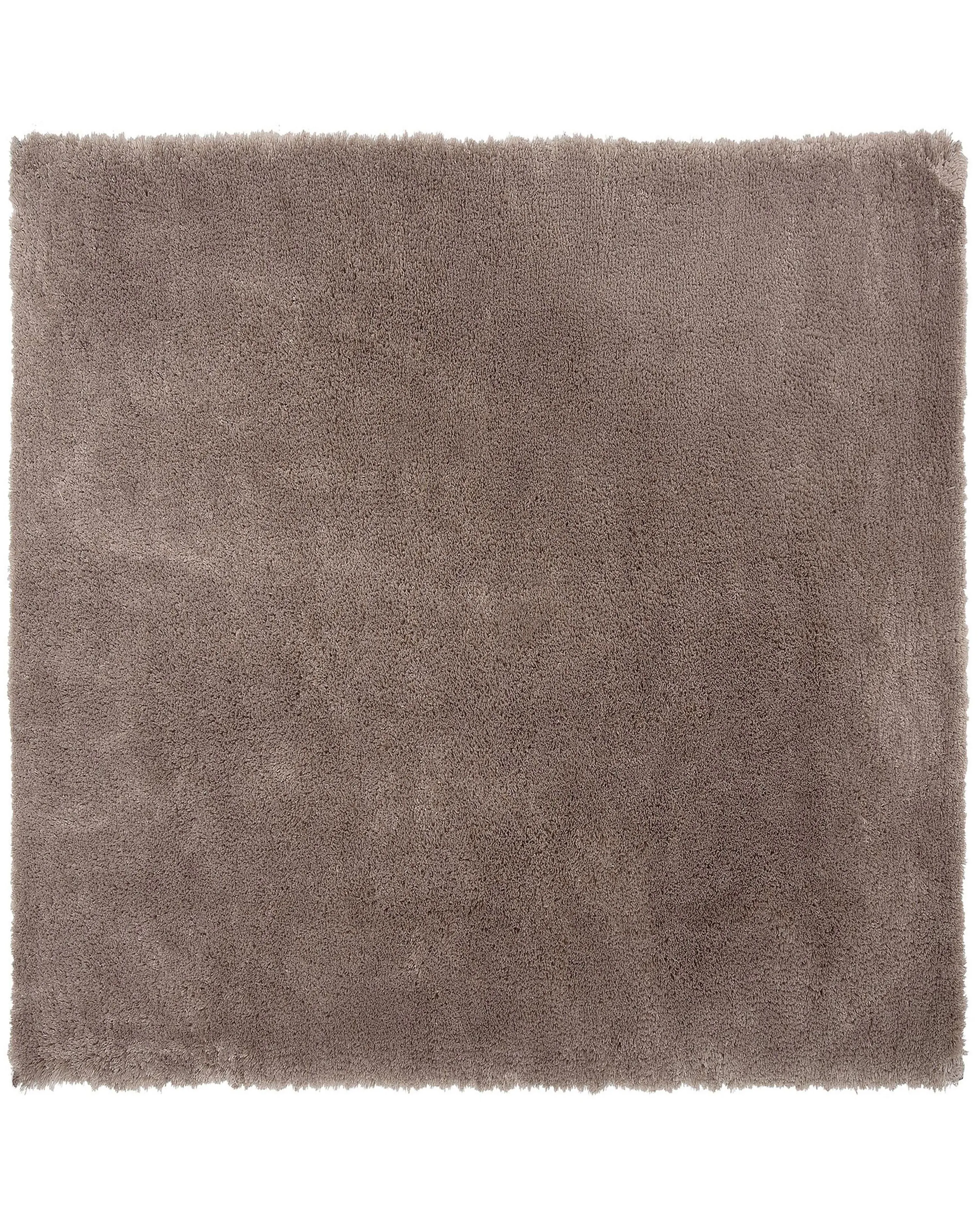 Shaggy Rug EVREN Light Brown 200 x 200 cm