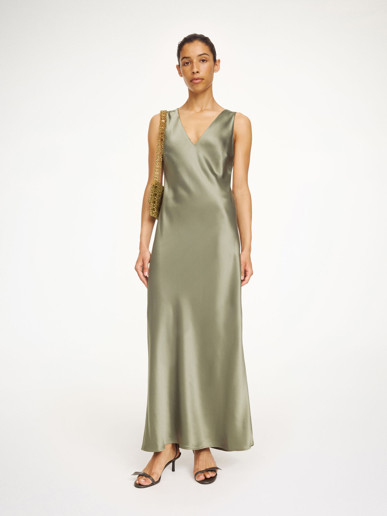 Levita satin maxikjole