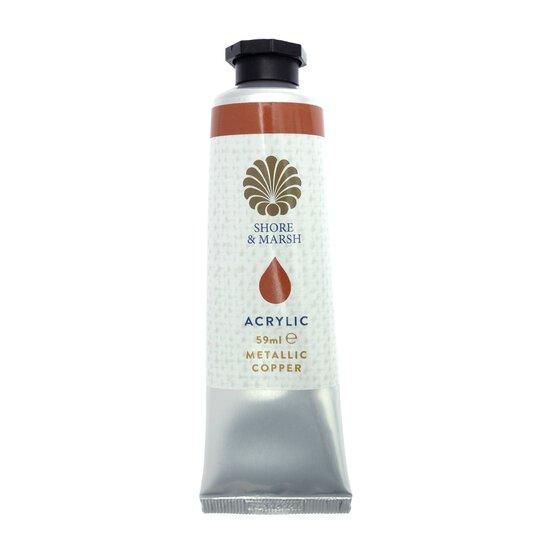 Shore & Marsh Metallic Copper Acrylic Paint 59ml
