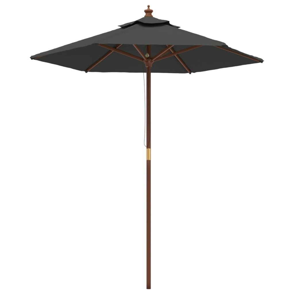 Parasol ogrodowy AntracytvidaXL