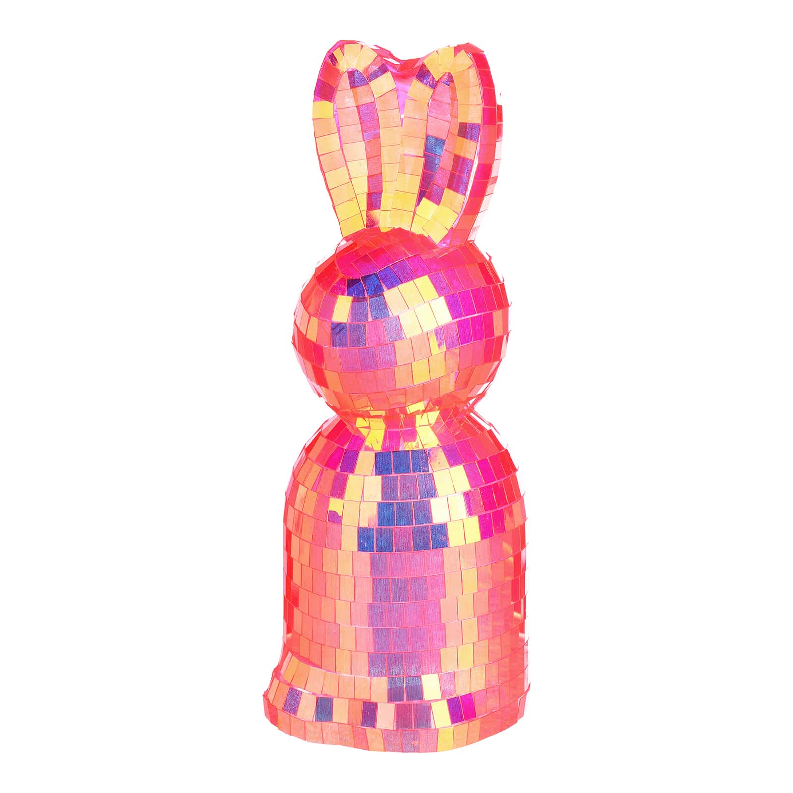 Deko-Figur Disko-Hase Violett,B 90 x H 195 x T 70 mm