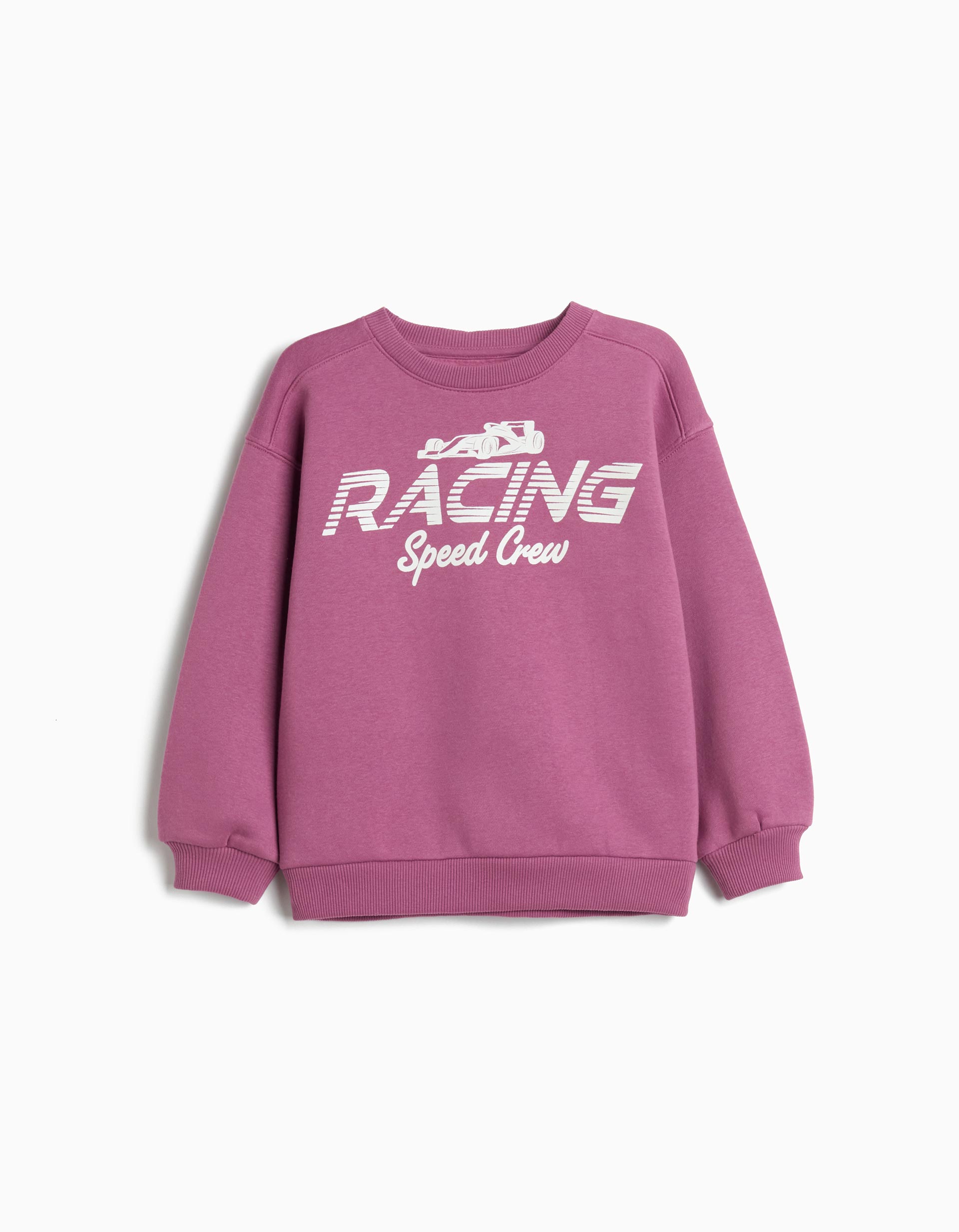 Sweatshirt de Felpa, Menino, Roxo Escuro