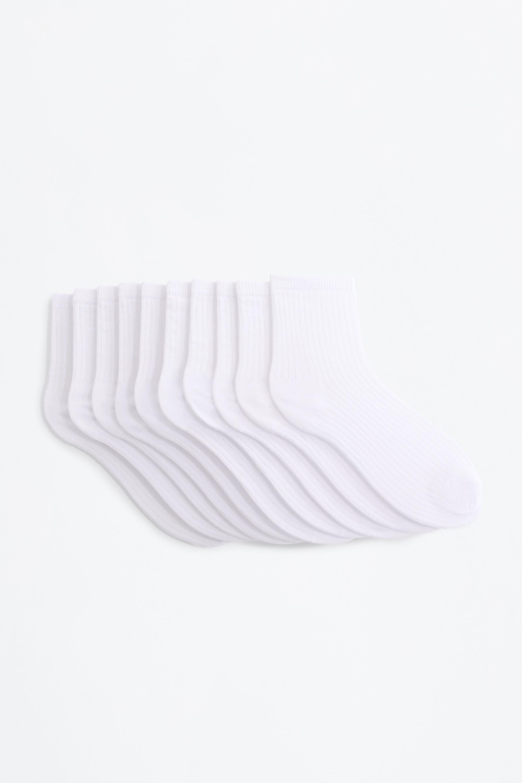 Calcetines cortos canalé (Pack 10)