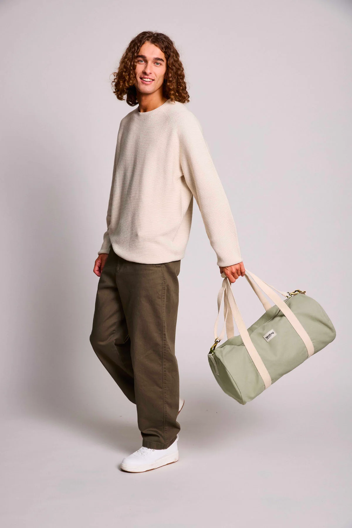 Sac polochon Simon Vert argile