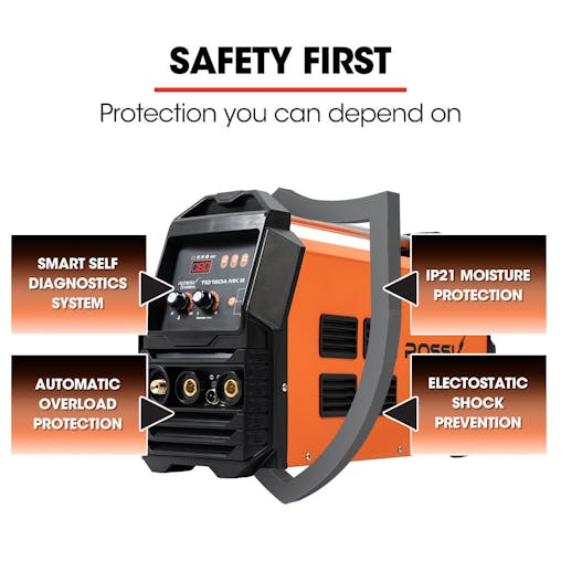 NNEMB 160 Amp Inverter Welder TIG Arc Stick-AC/DC-with Accessories (15A Plug)