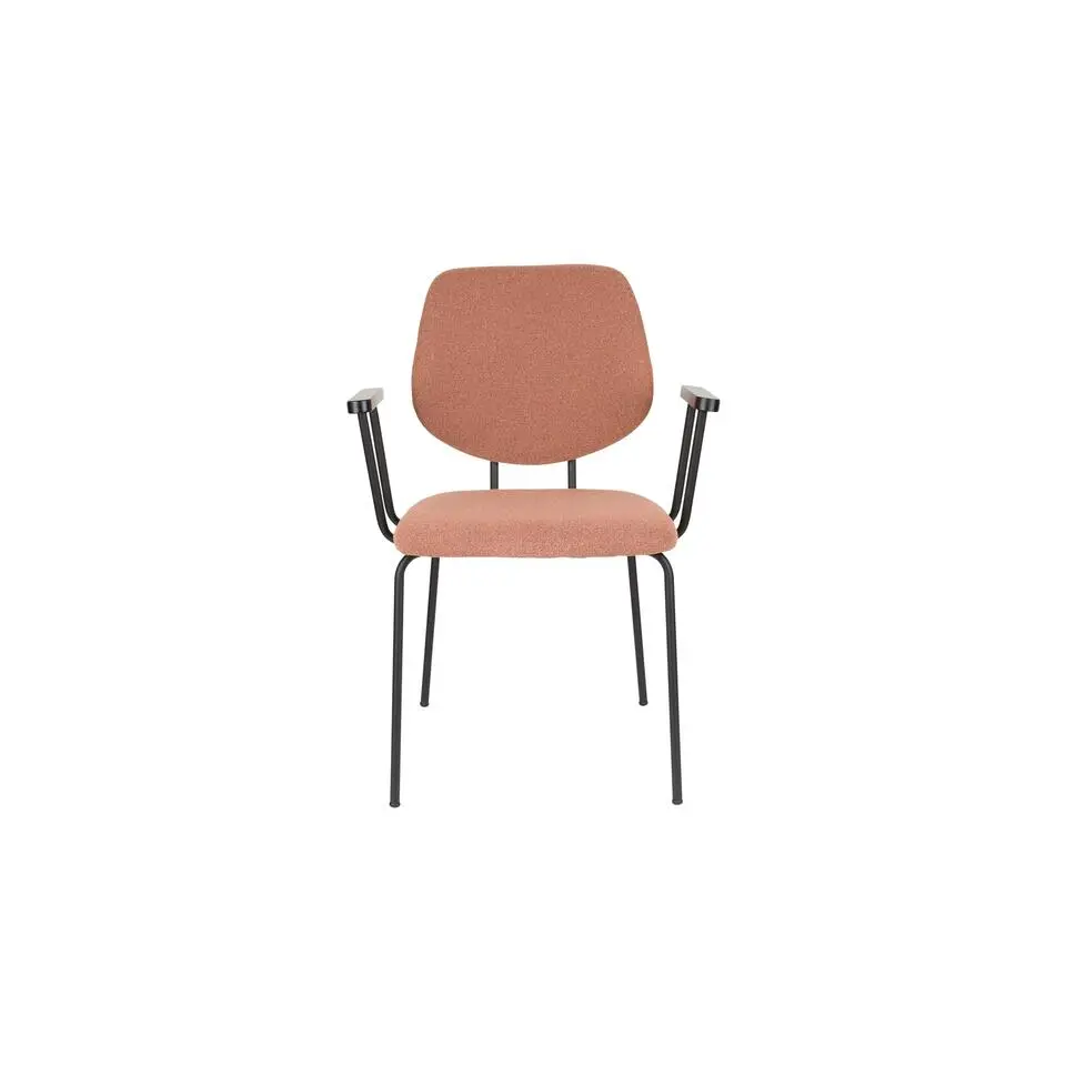 Housecraft Zelo Eetkamerstoelen Armleuning Roze - Set van 2