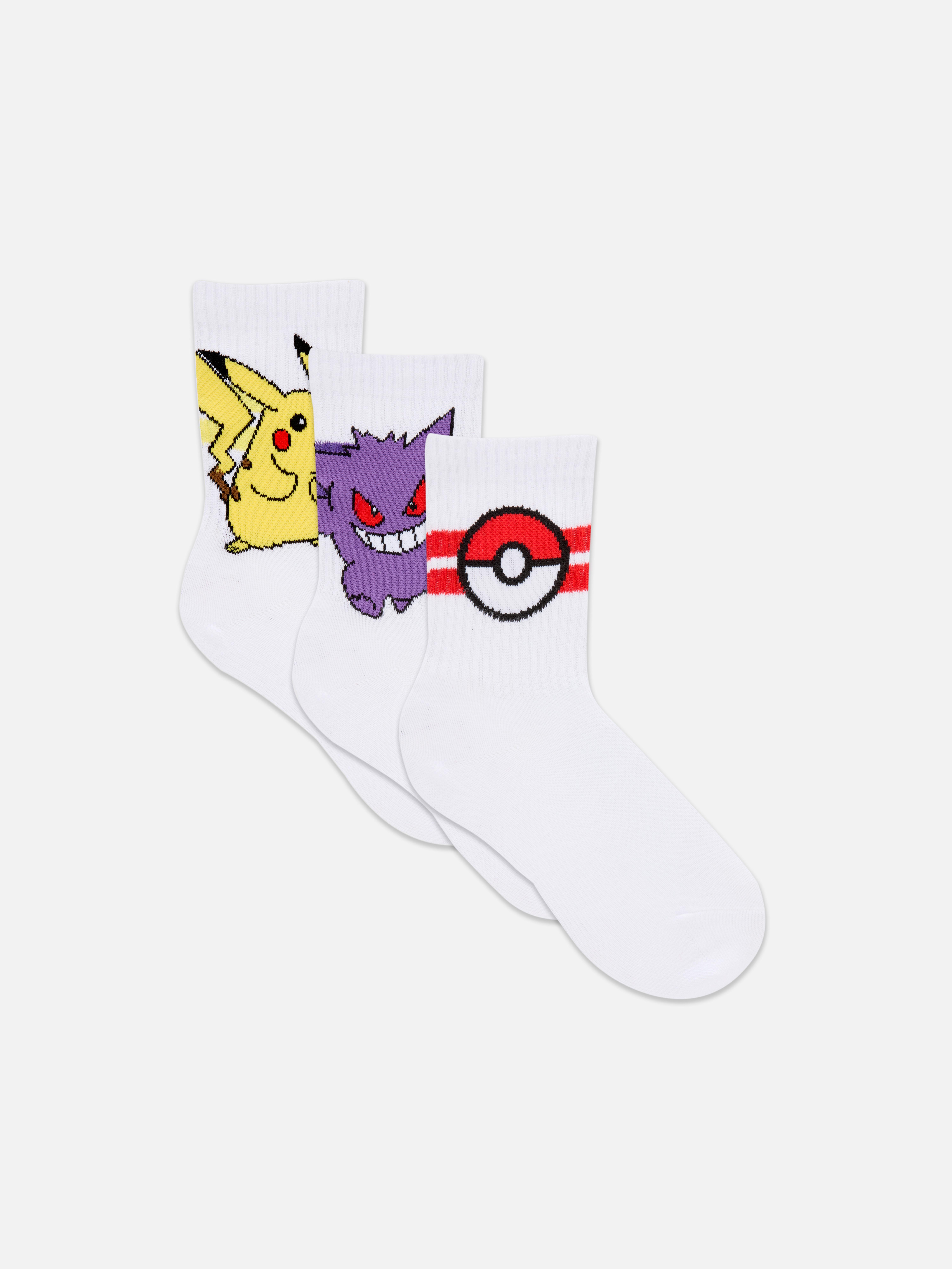 3-Pack Pokémon Ankle Socks