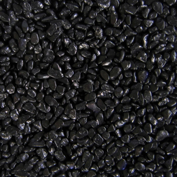 Aquarium-Bodengrund, 15 kg, Farbkies, schwarz