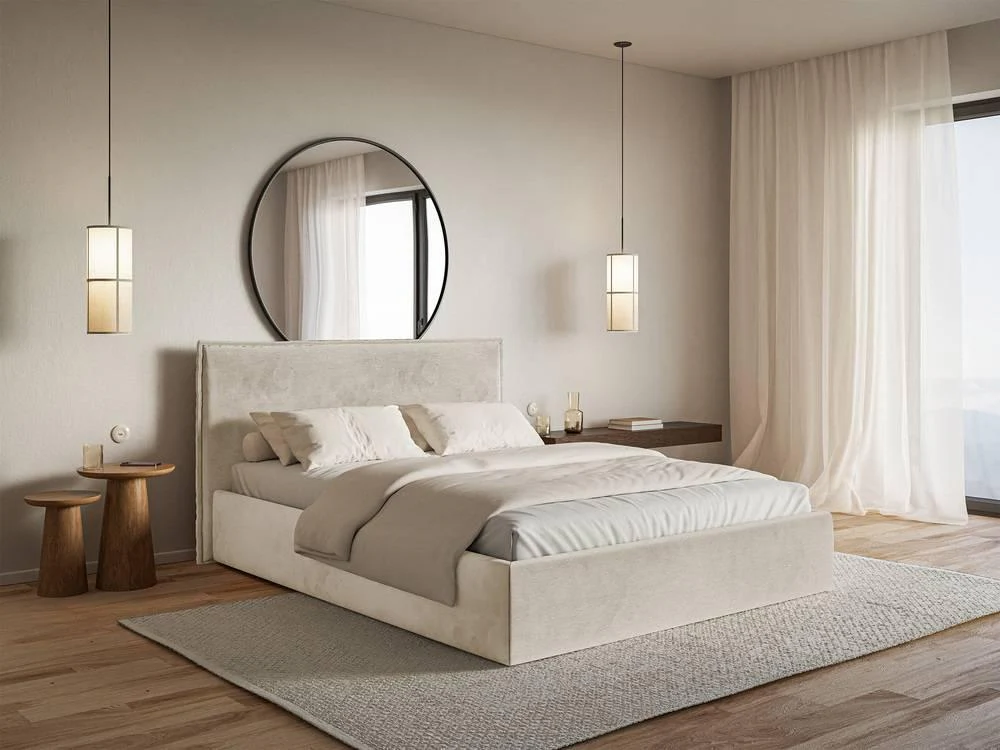 Bedframe Esmay velvet 200 x 200 cm
