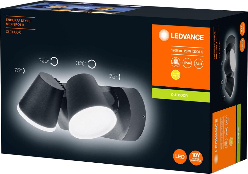 VEGGLAMPE LEDVANCE ENDURA STYLE MIDI SPOT II