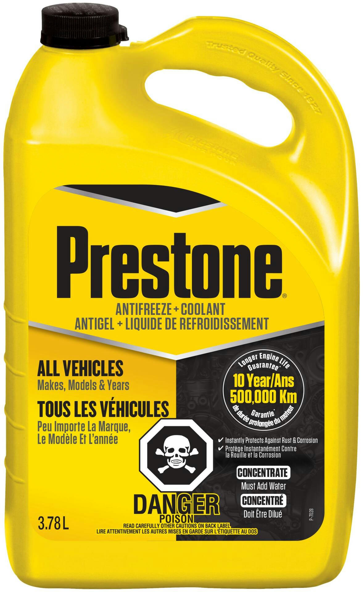 Prestone® All Vehicles Concentrated Anti-Freeze/Coolant with Cor-Guard 3.78-L