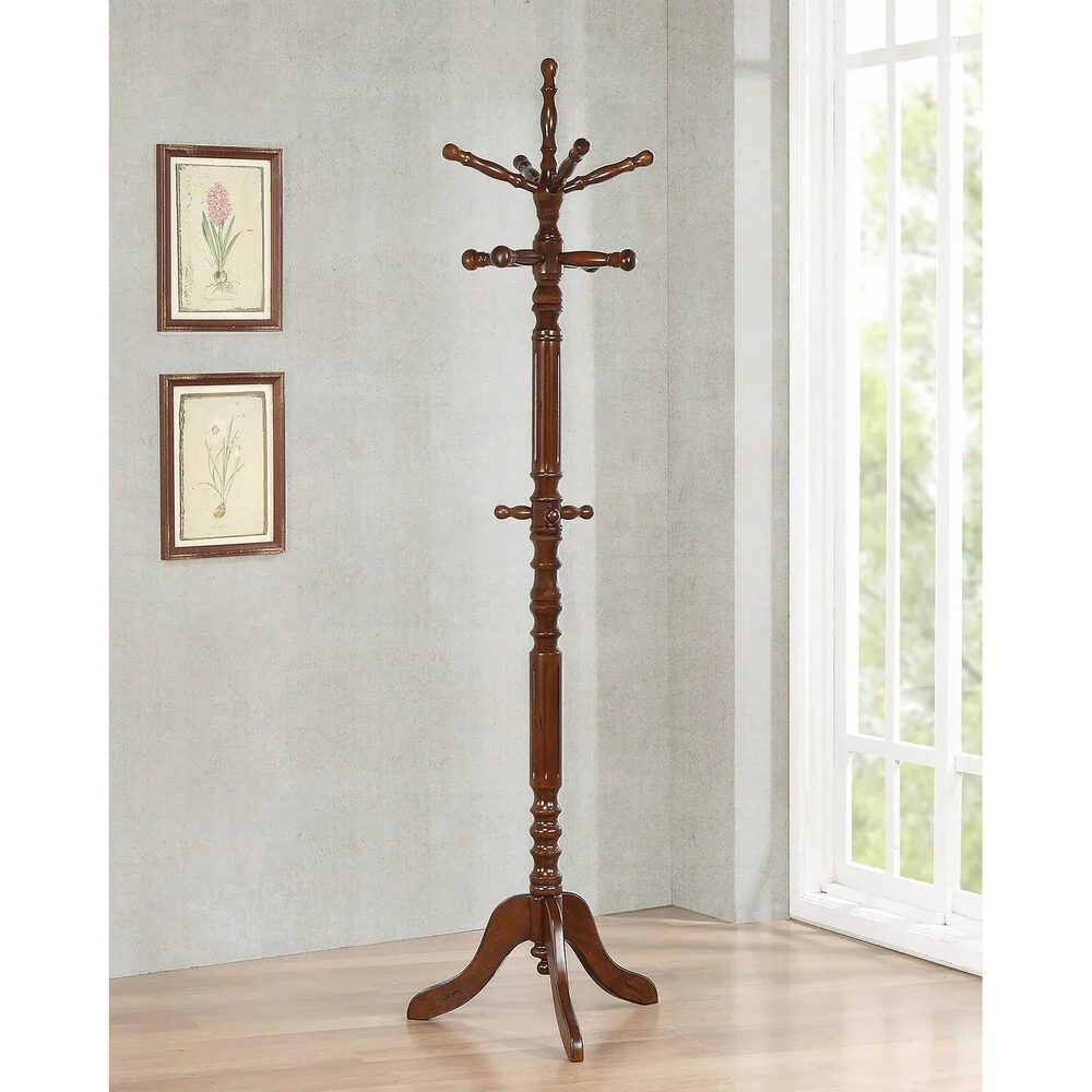 Cosman Rubberwood 11-hook Coat Rack