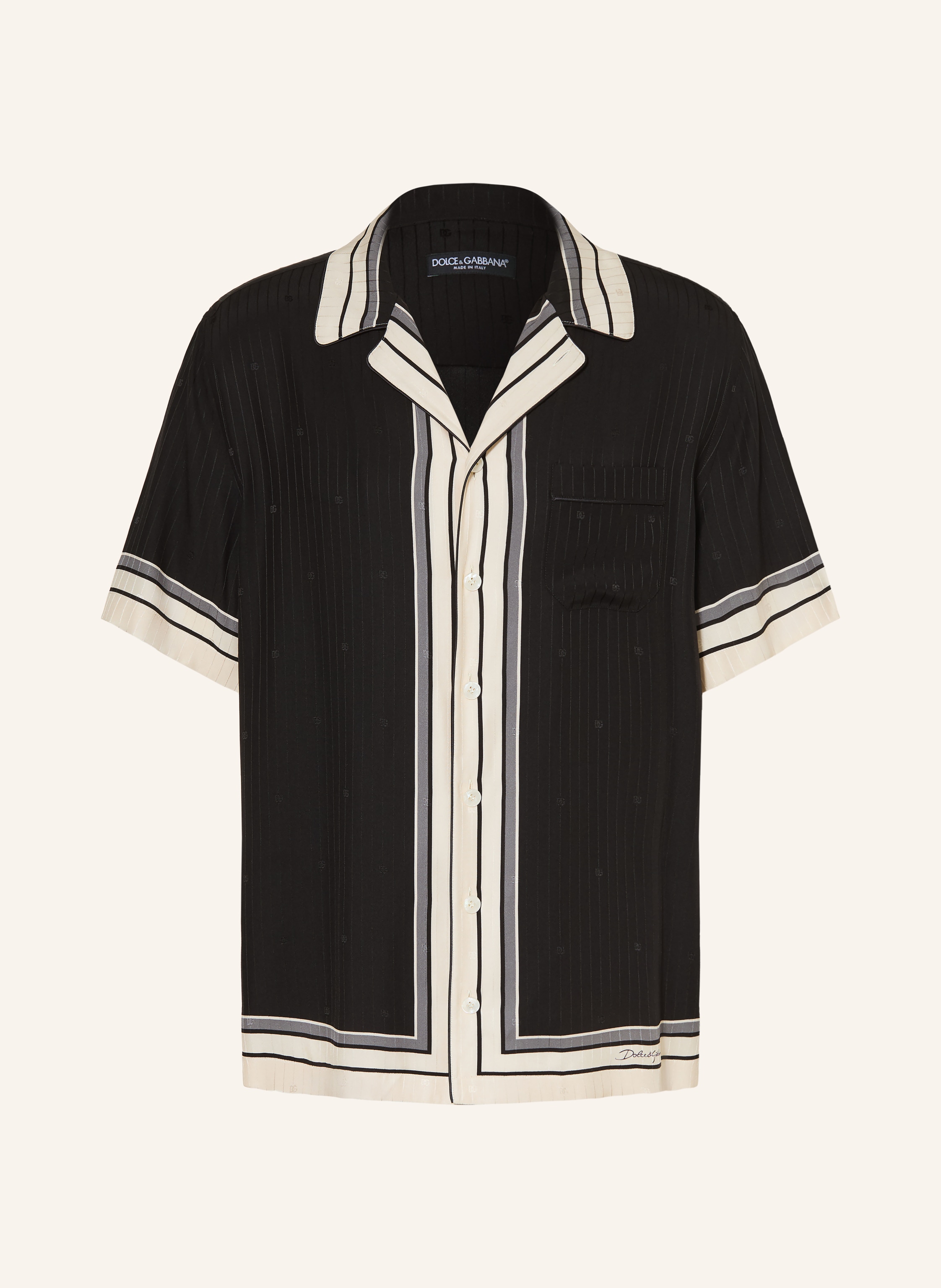 DOLCE & GABBANA Resorthemd Comfort Fit aus Seide