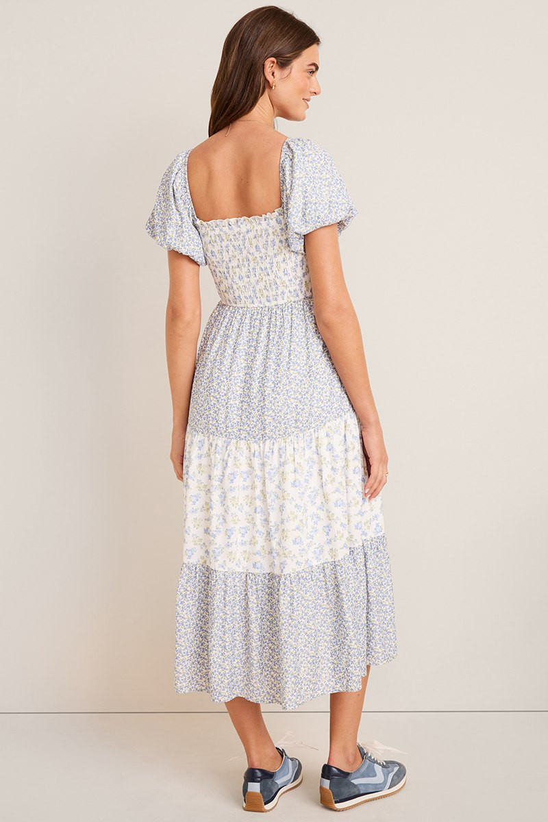 Kim Tiered Floral Midi Dress