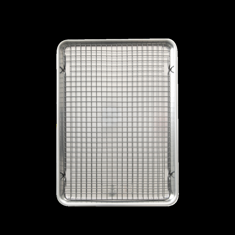 Nordicware Naturals Uncoated Aluminum Half Sheet with Tray, 2-pc