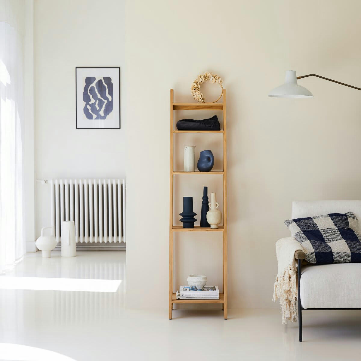 BAHYA - Bibliothèque en teck massif