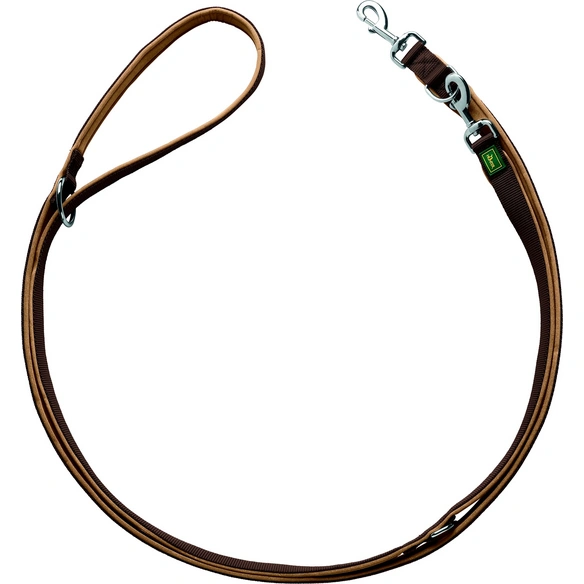 Führleine, Gr. 300 cm, braun/karamellbraun