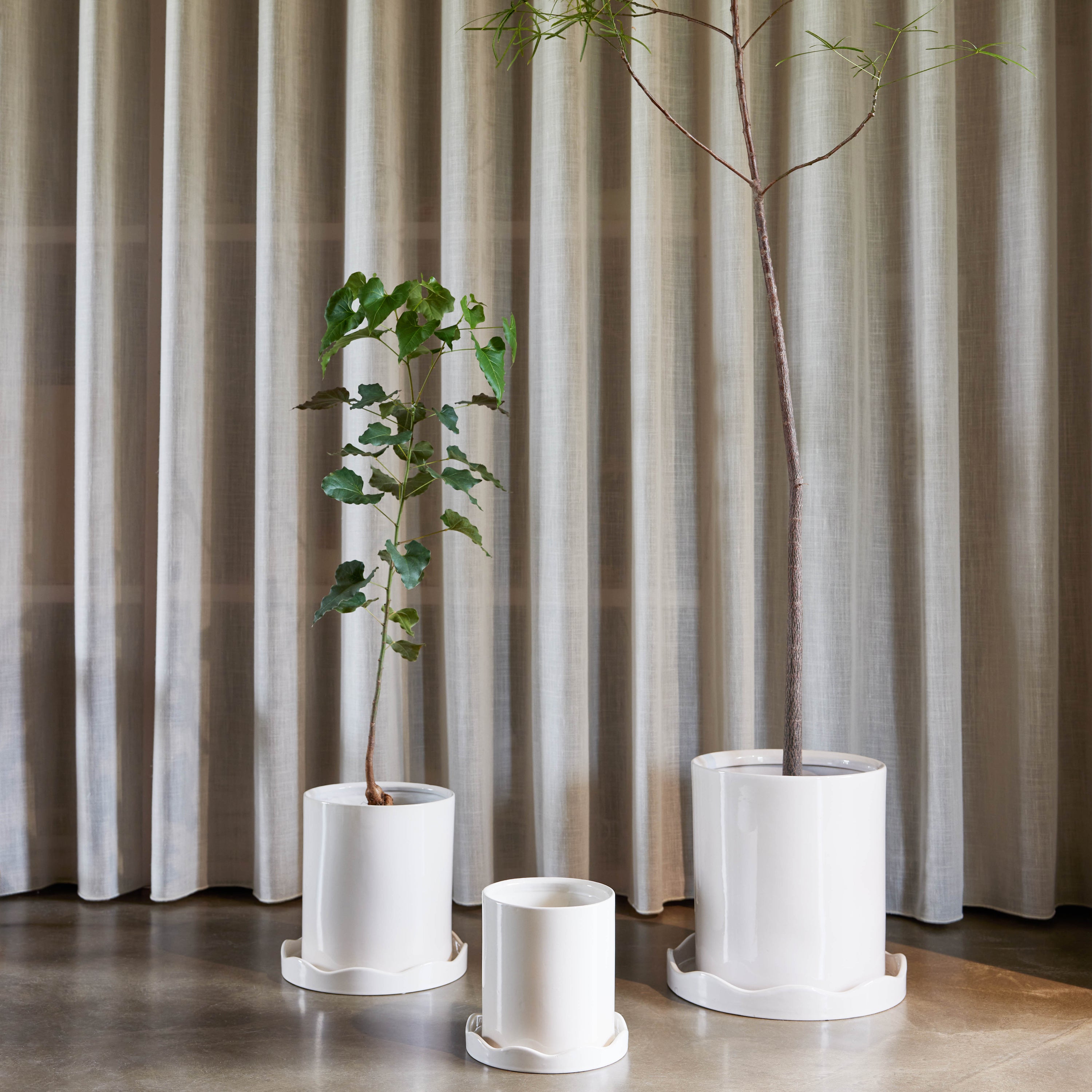 OYOY Living Nami Bloempot Ø 27 cm - Wit