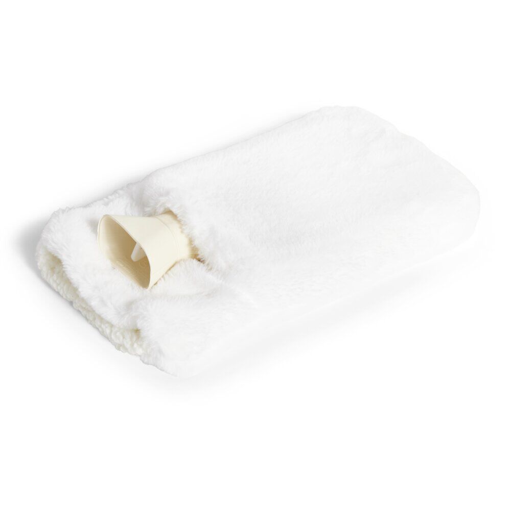 Bouillotte manchon polyester blanc 1,8L