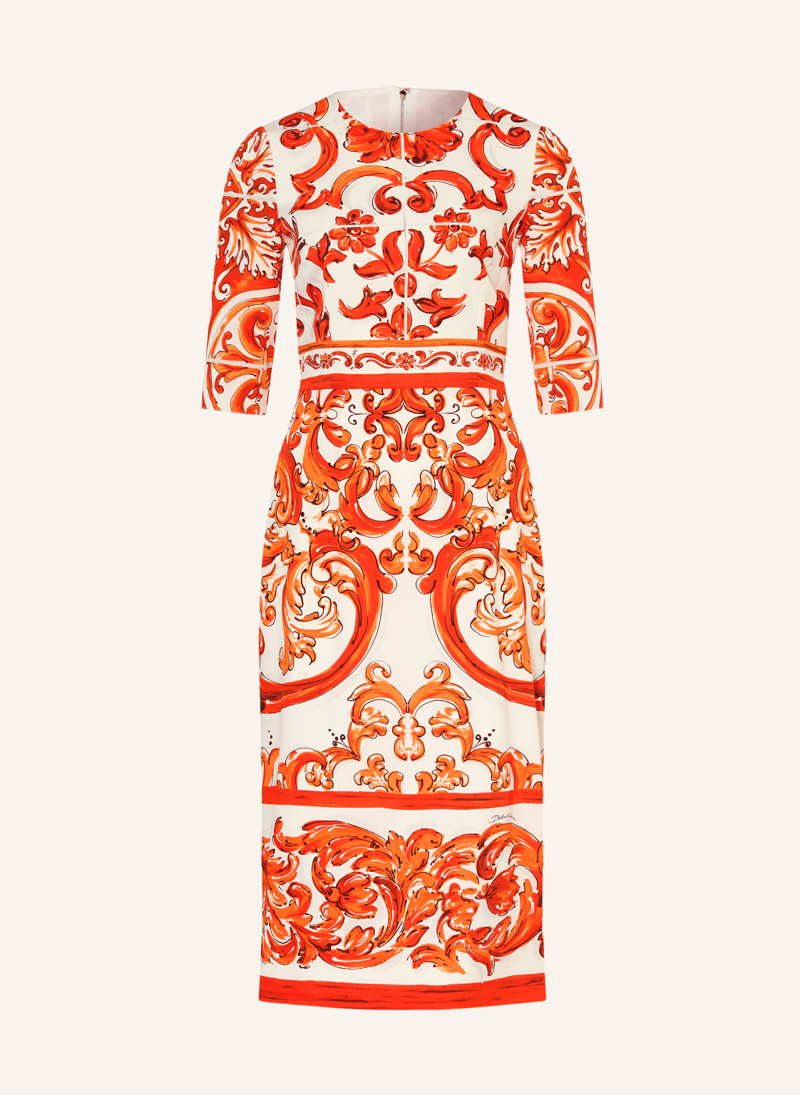DOLCE & GABBANA Kleid mit Seide und 3/4-Arm