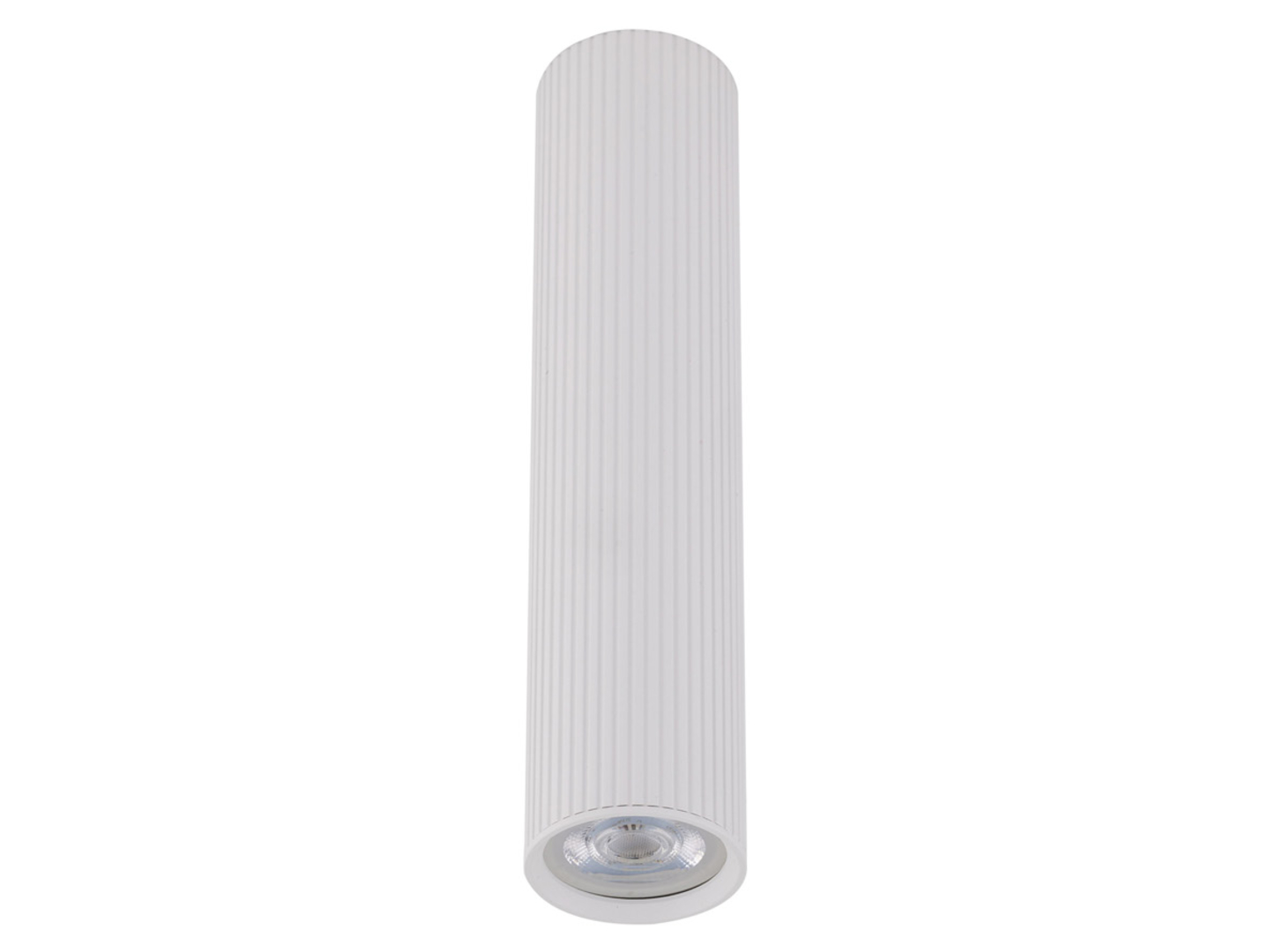 Lampa natynkowa Tune 24 cm metalowa biała