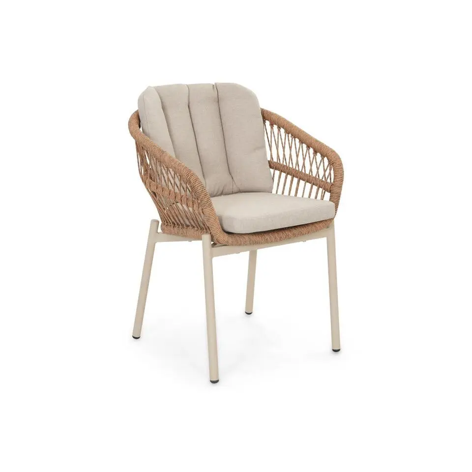 Tuinset 6 personen 150 cm Rope Taupe De Laan Projects